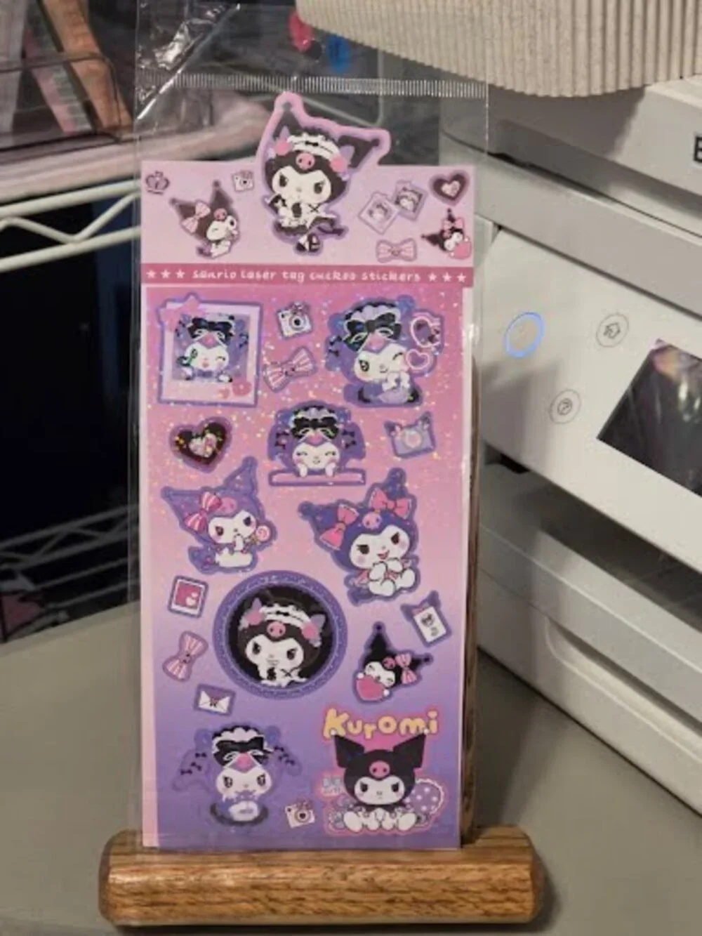 STK-2534 Kuromi Laser Sticker Sheet